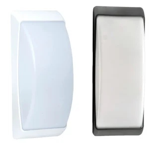Applique a parete per esterno lampada da muro E27 grigio e bianco IP54
