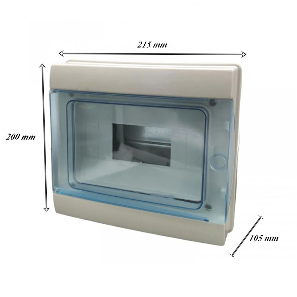 Centralino 8 moduli con portello quadro elettrico a stagno IP65 - immagine 7