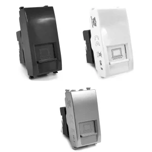 Presa di rete LAN  RJ45 8Pin Cat5 compatibile con vimar plana