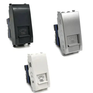 Presa telefonica RJ11 compatibile con vimar plana presa telefono