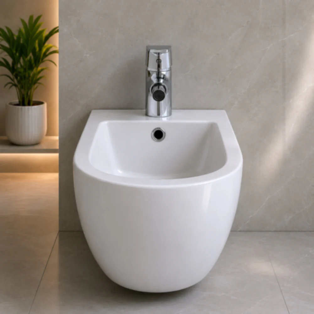 Rubinetto satinato da bidet per bagno miscelatore modello LIKE - immagine 7