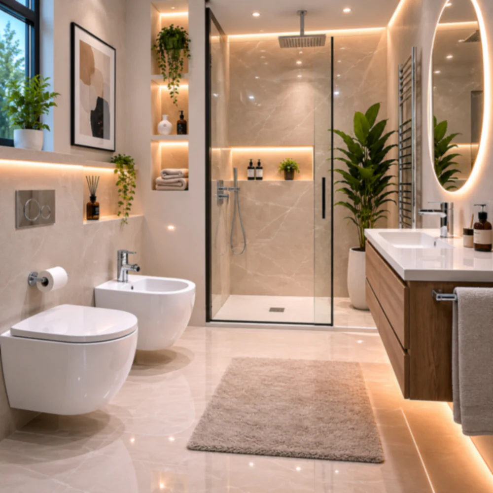 Rubinetto satinato da bidet per bagno miscelatore modello LIKE - immagine 8
