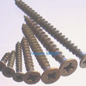 Viti Truciolari Testa Piana Svasata Bronzate - Misura 5 mm